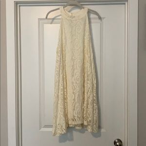 Altar’d State high-neck creme dress